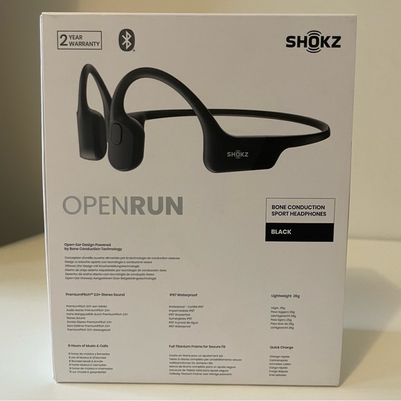 Shokz OpenRun Bone Conduction Sport Headphones - Picture 3 of 5